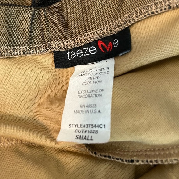 Vintage Whimsy Goth Black Toile Overlay Dress Sz S Fairy 90s USA Made Ethereal - Picture 6 of 6